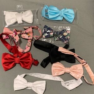 Le Chateau Kids Bow Tie Collection - Red, Pink, Blue, Black, White